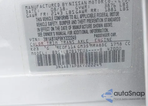 2019 Nissan Sentra S from USA, damaged, VIN 3N1AB7AP8KY222249